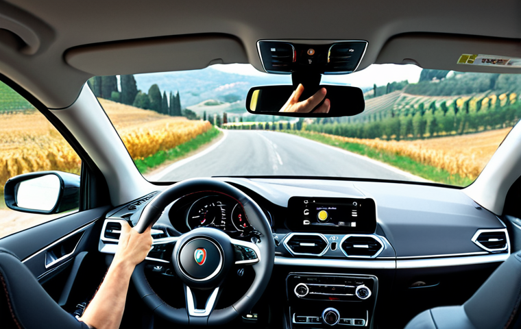 제스처 기반 인터페이스 사용 사례 - Automotive Gesture Control**
"A professional, fully clothed driver in a modern Italian car demonstr...